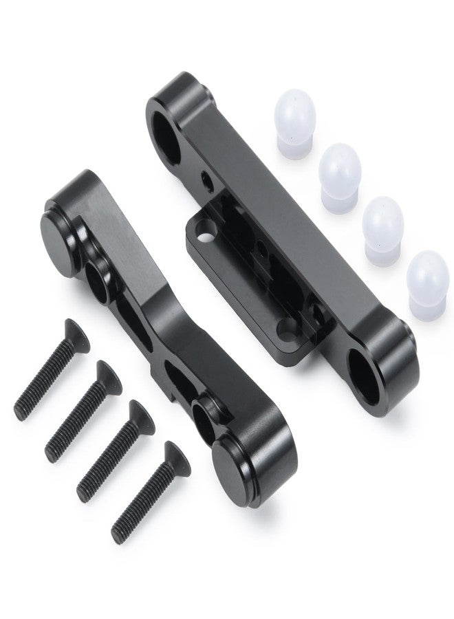 MORFUM RC Aluminum Rear Lower Suspension Mount Fixing Arm Upgrades Part Compatible with Arrma Kraton Typhon Senton Talion 1/8 RC Car Upgrade Parts (Black) - Image 1